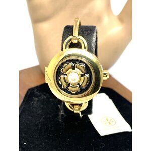 Tory Burch Women's Watch TBW6018SET Mother of Pearl Dial Quartz Bangle Gold